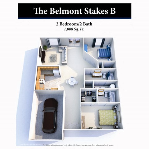 The Belmont Stakes B Floor Plan  at Hartland Place, Lexington, 40517